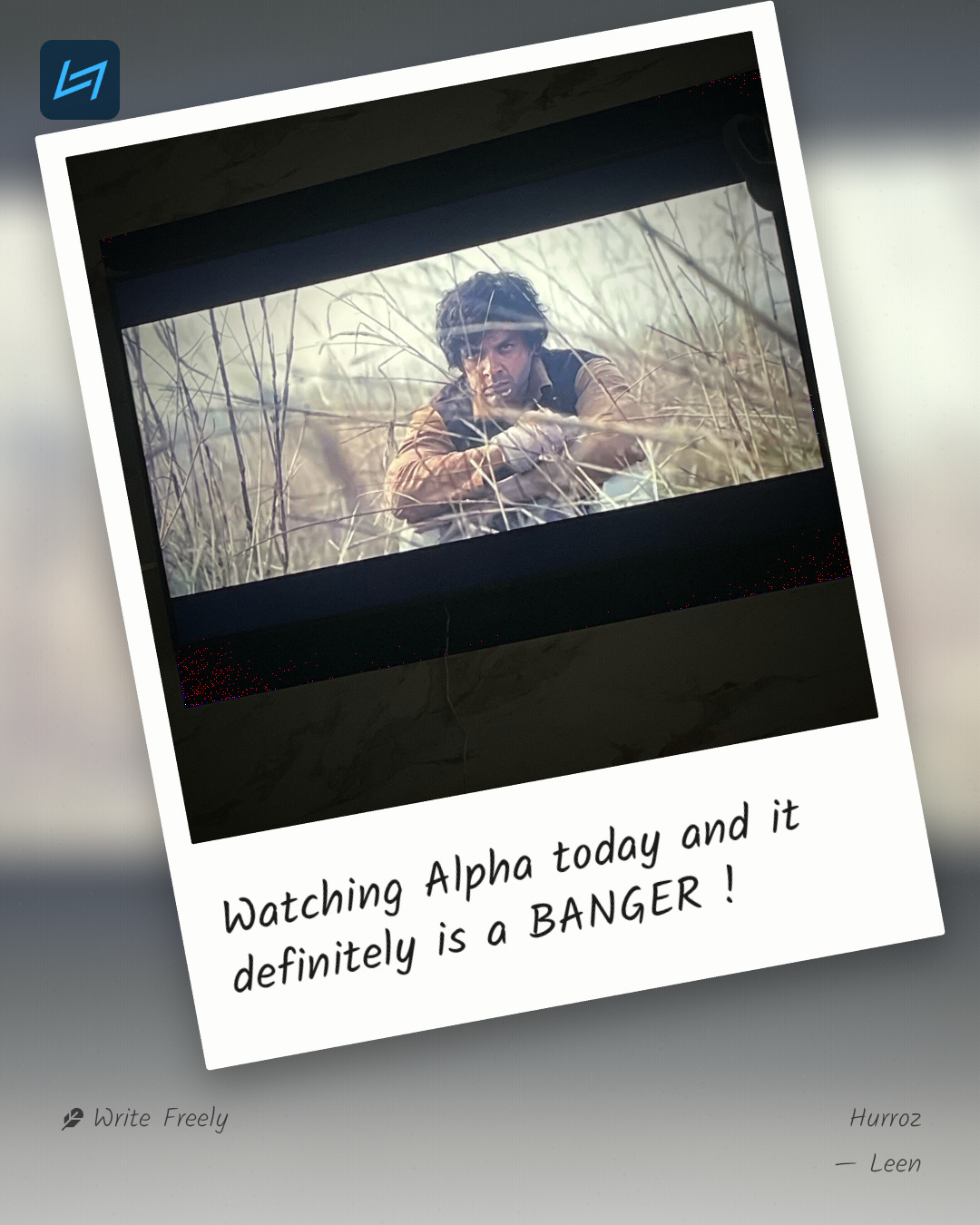 Watching Alpha today and it definitely is a BANGER !