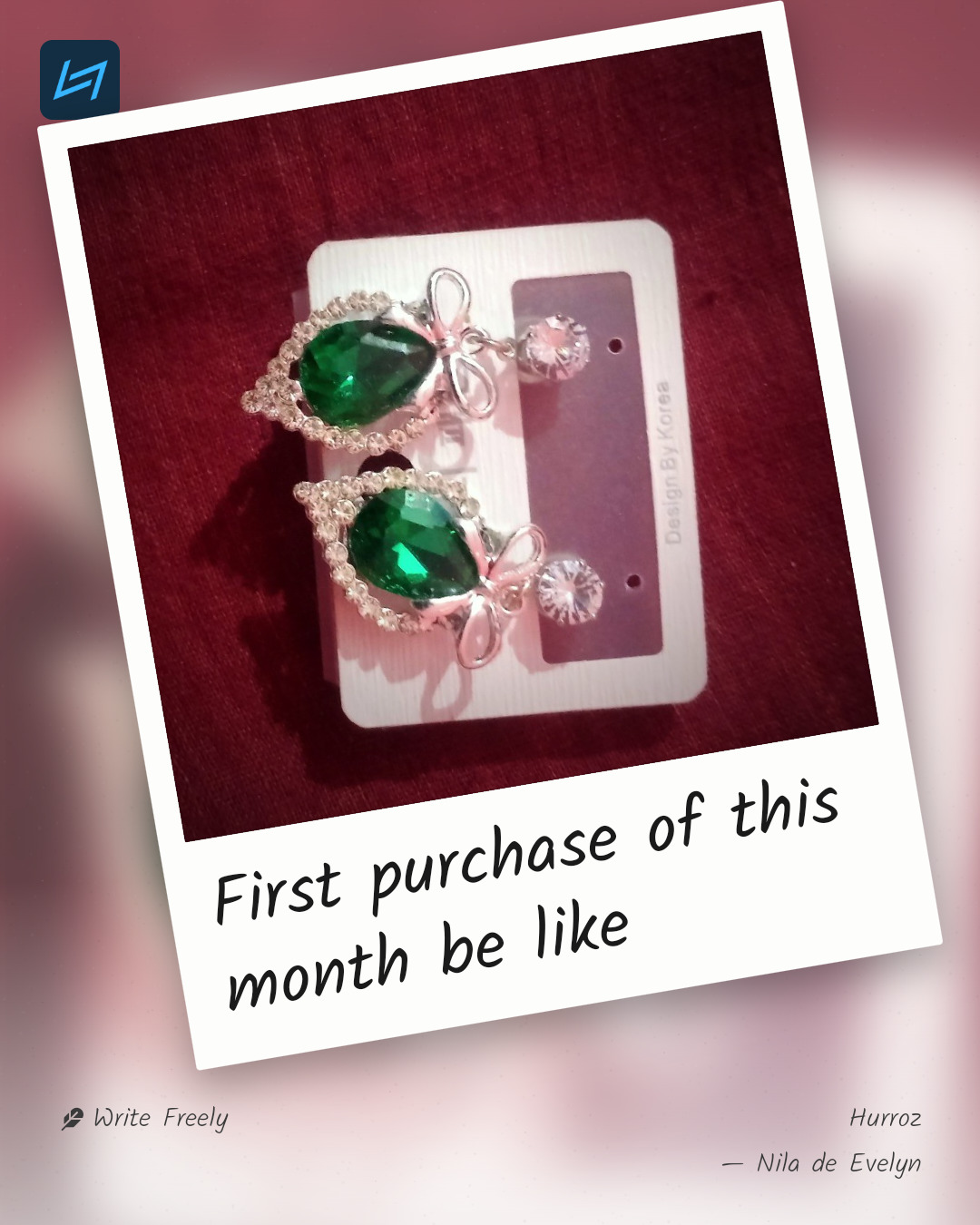 First purchase of this month be like
