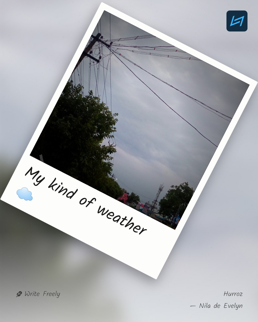 My kind of weather ☁️