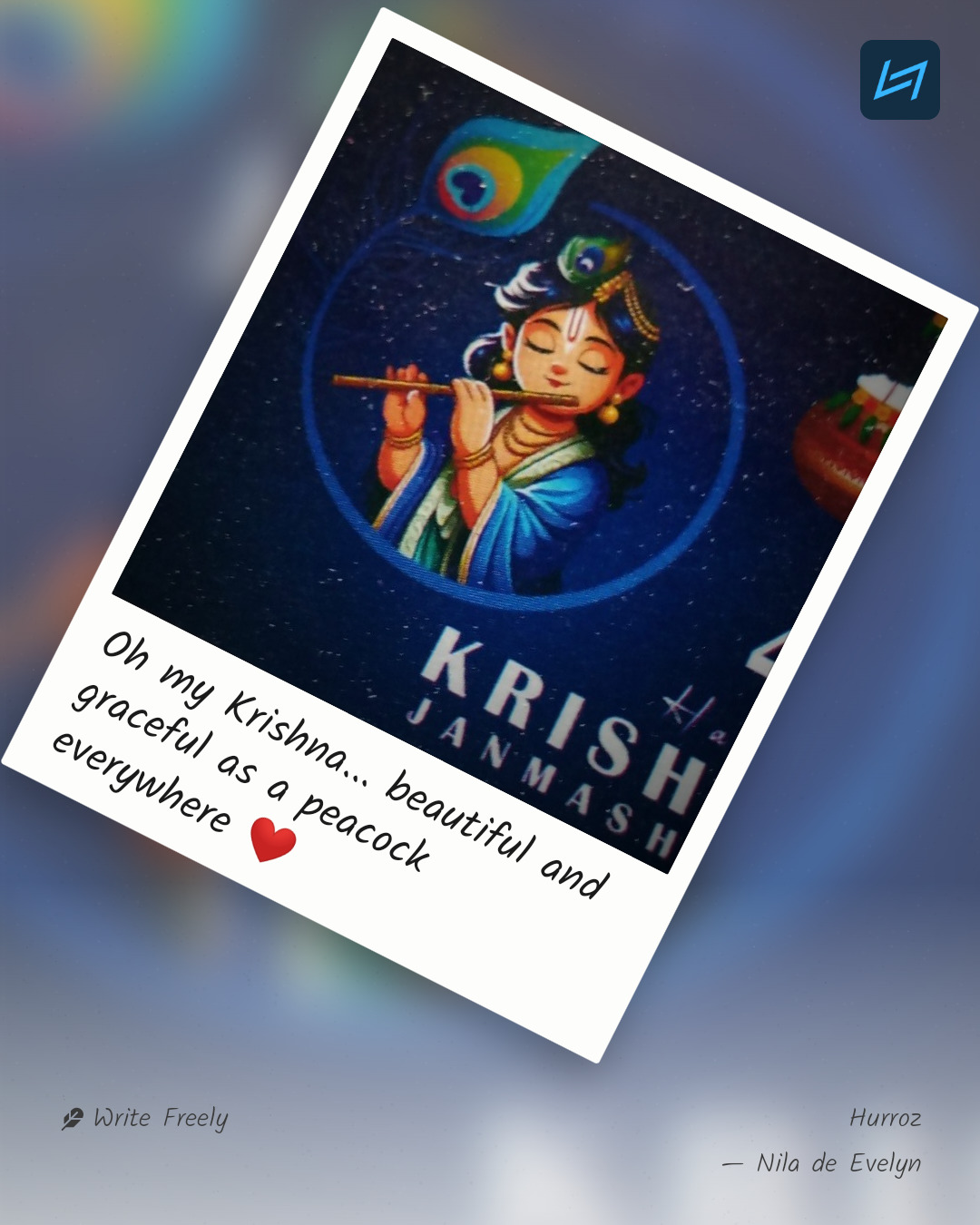 Oh my Krishna... beautiful and graceful as a peacock everywhere ❤️