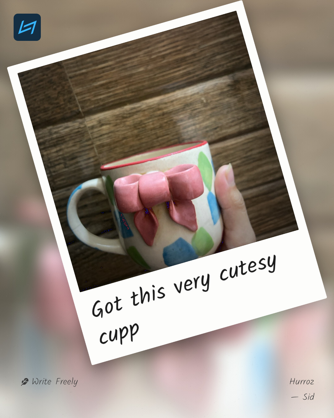 Got this very cutesy cupp
