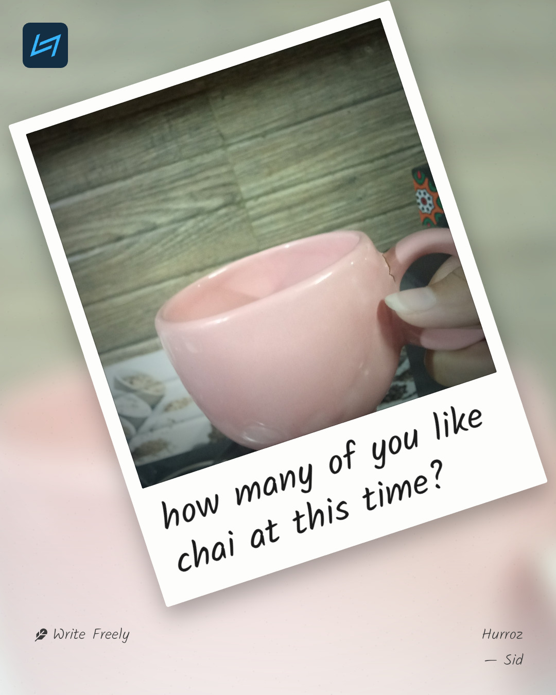 how many of you like chai at this time?
