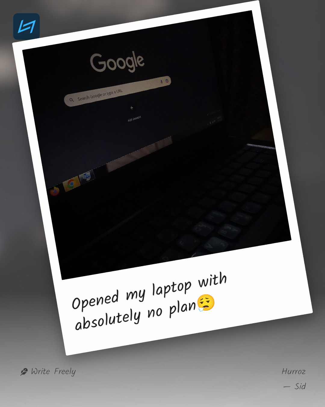 Opened my laptop with absolutely no plan😮‍💨