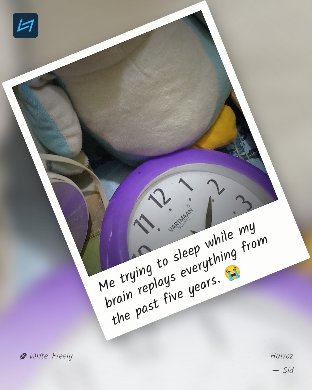 Me trying to sleep while my brain replays everything from the past five years. 😭