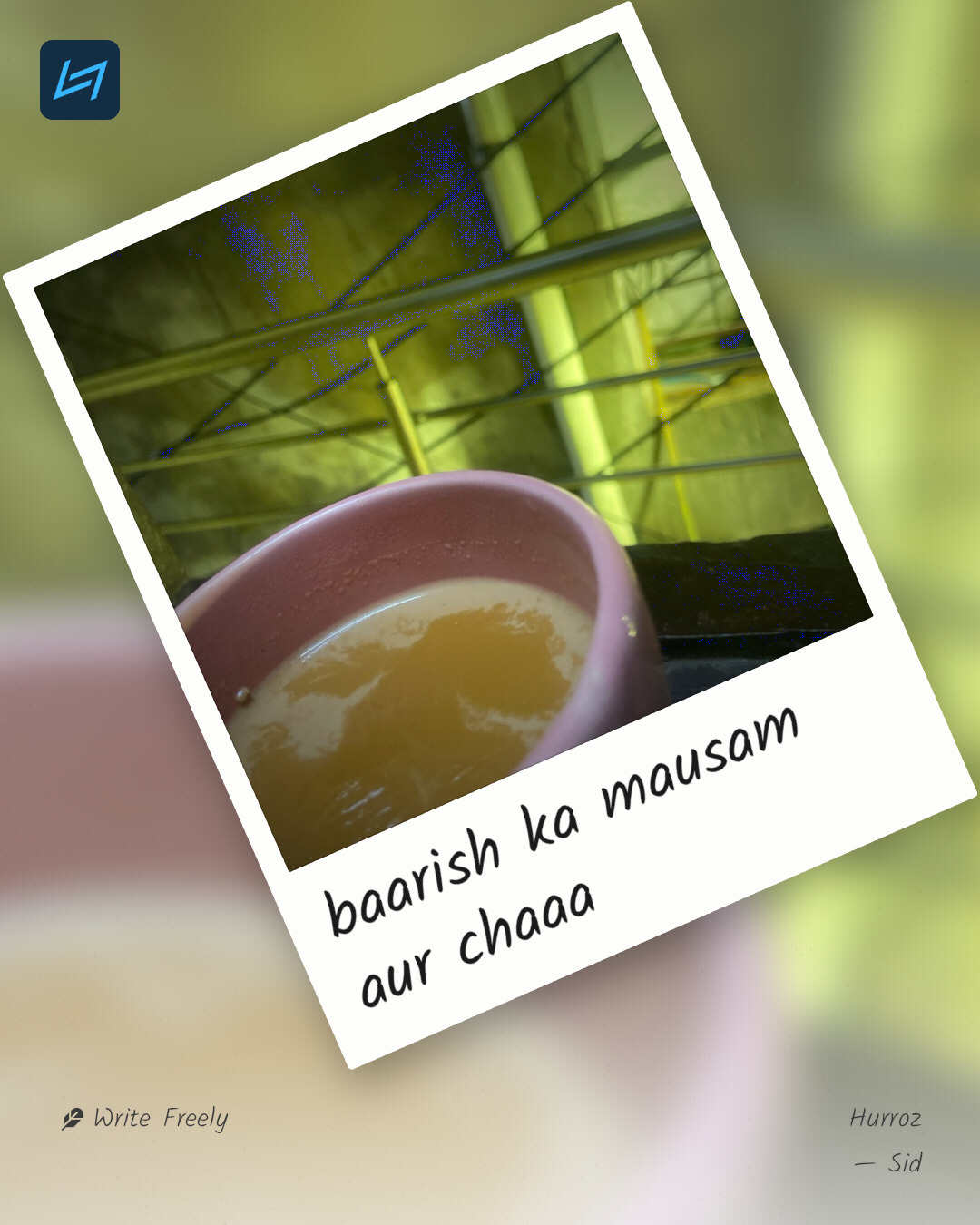 baarish ka mausam aur chaaa
