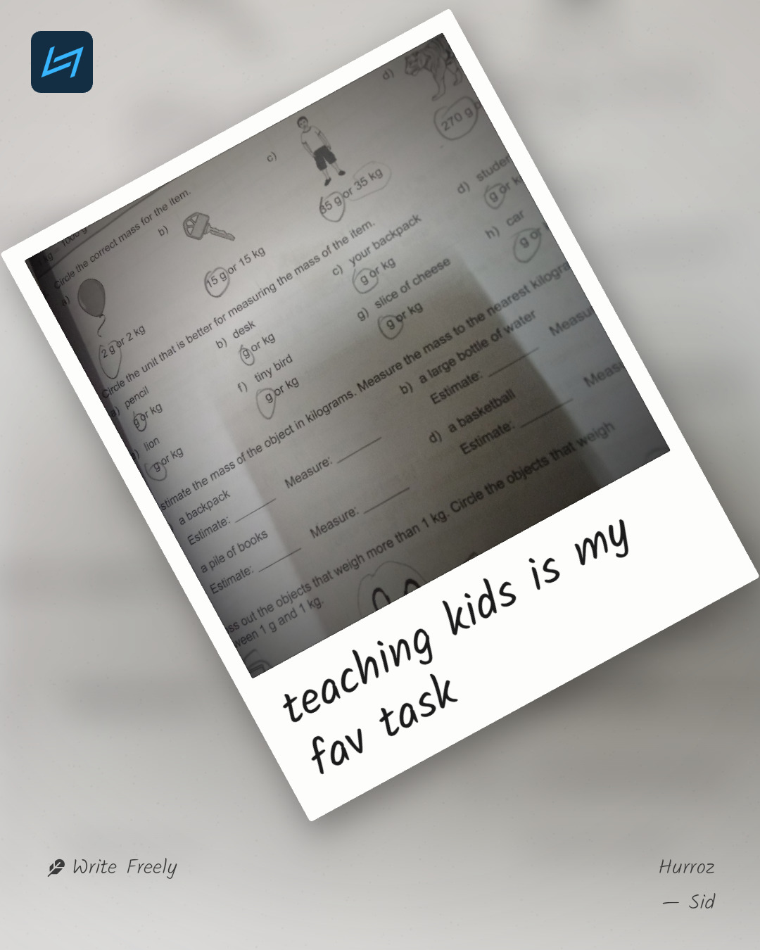 teaching kids is my fav task