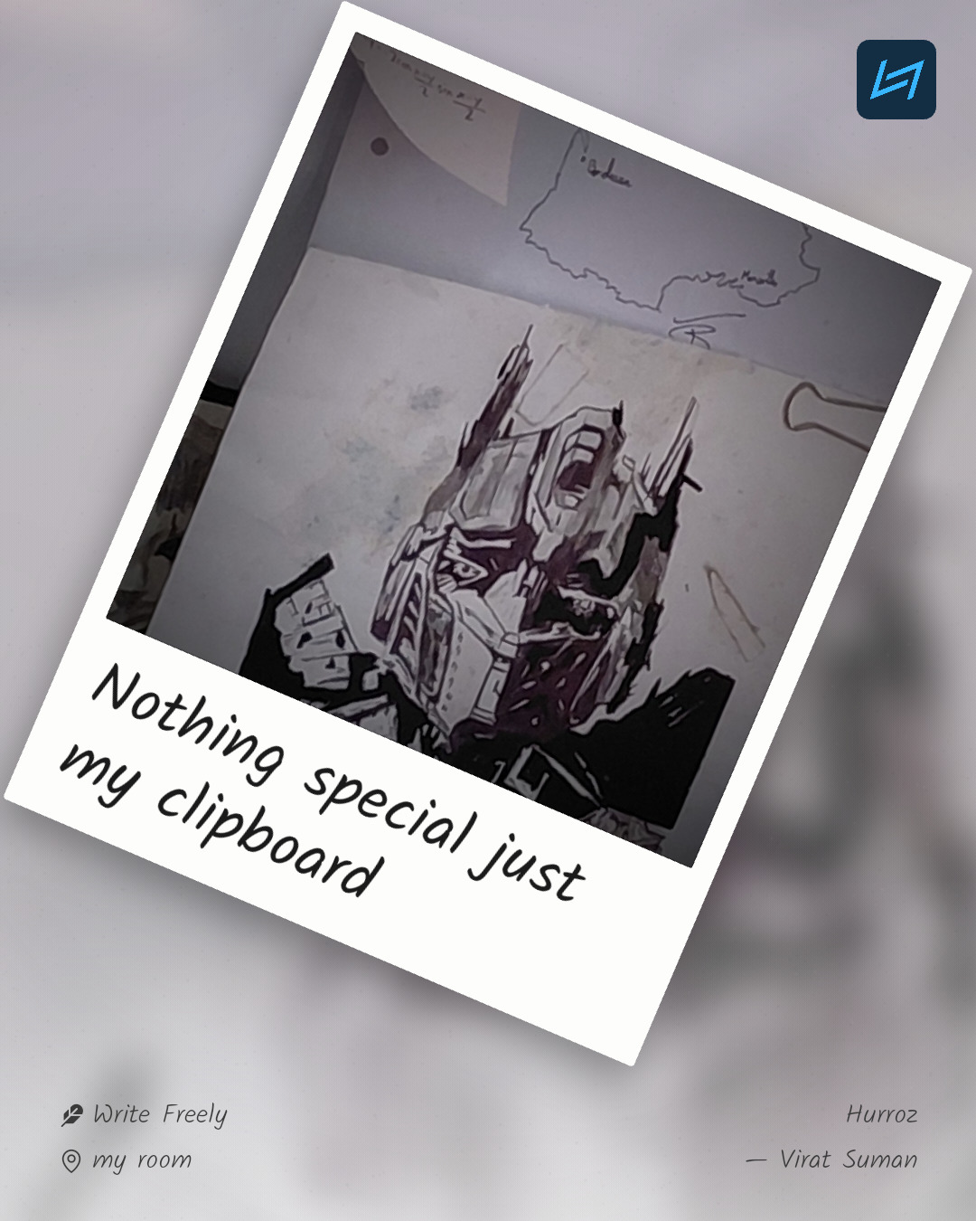 Nothing special just my clipboard