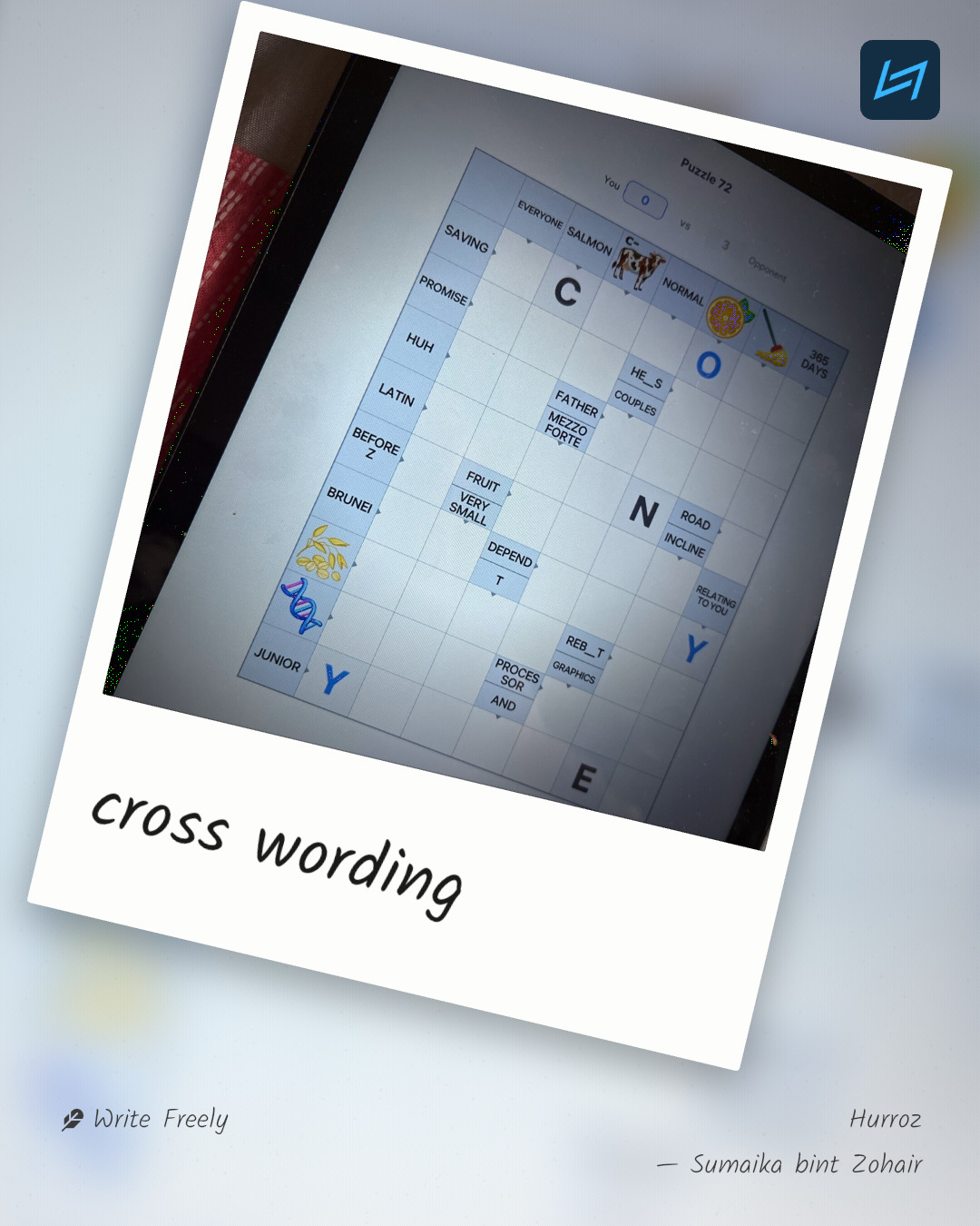cross wording