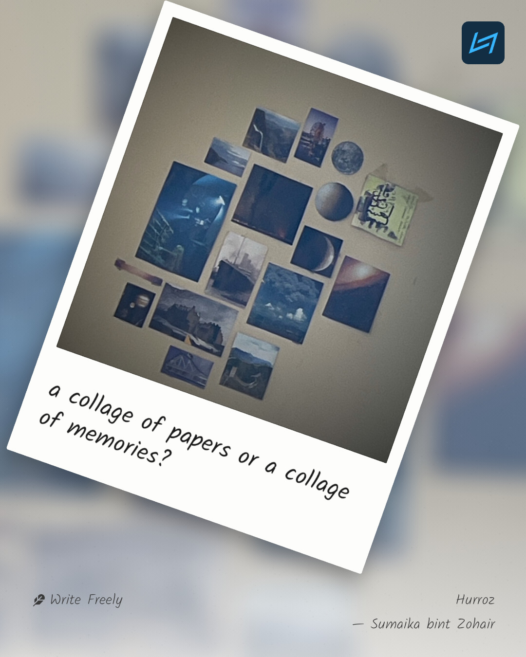 a collage of papers or a collage of memories?