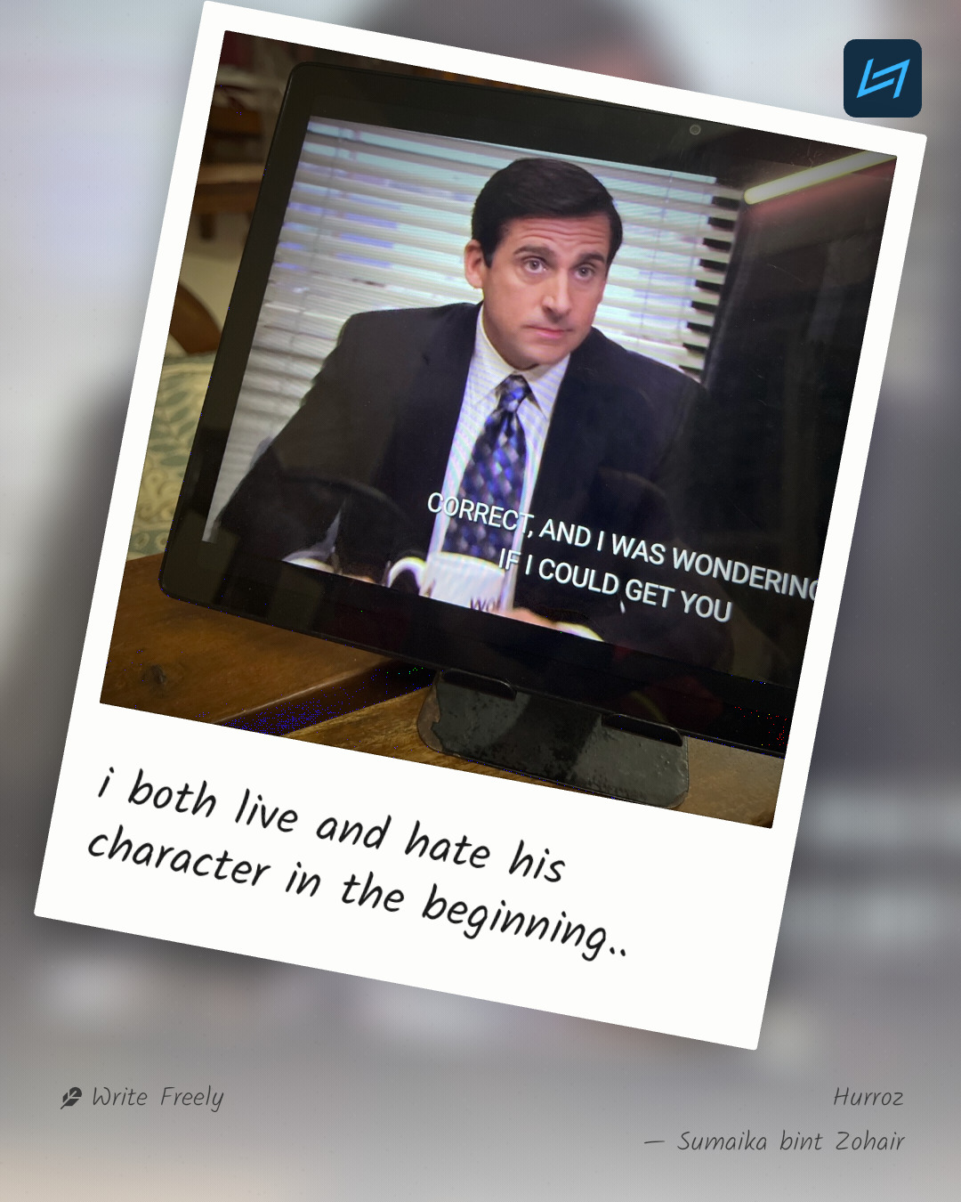 i both live and hate his character in the beginning..