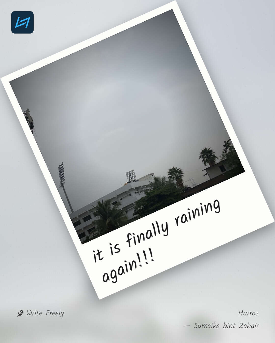 it is finally raining again!!!