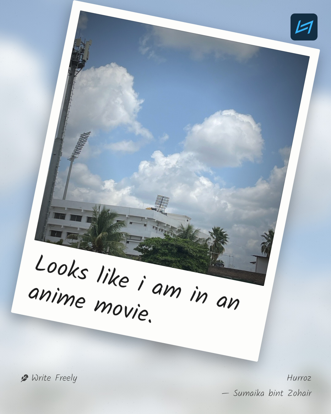 Looks like i am in an anime movie.