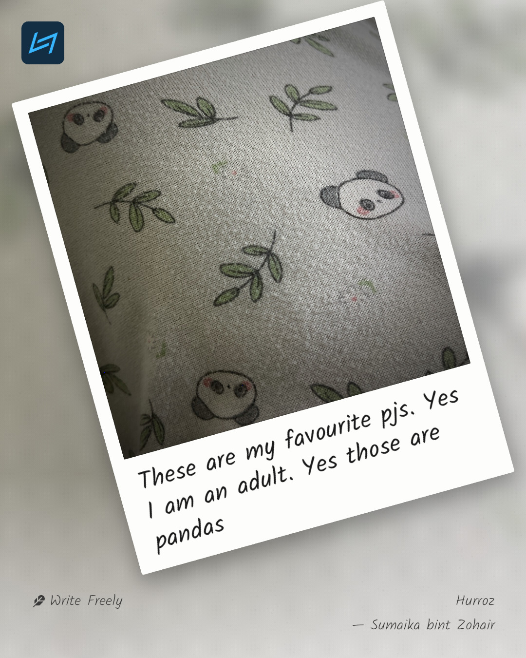 These are my favourite pjs. Yes I am an adult. Yes those are pandas