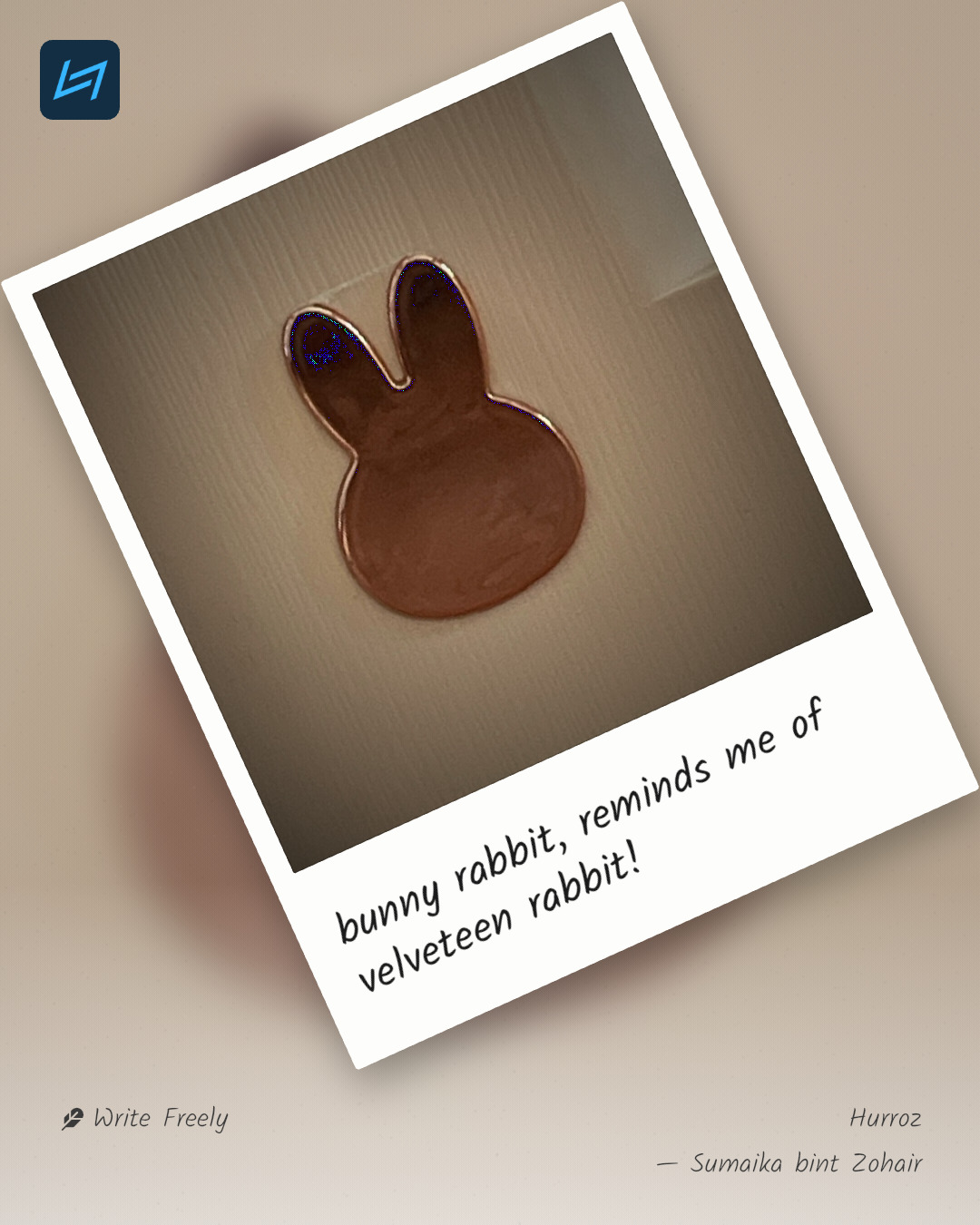 bunny rabbit, reminds me of velveteen rabbit!