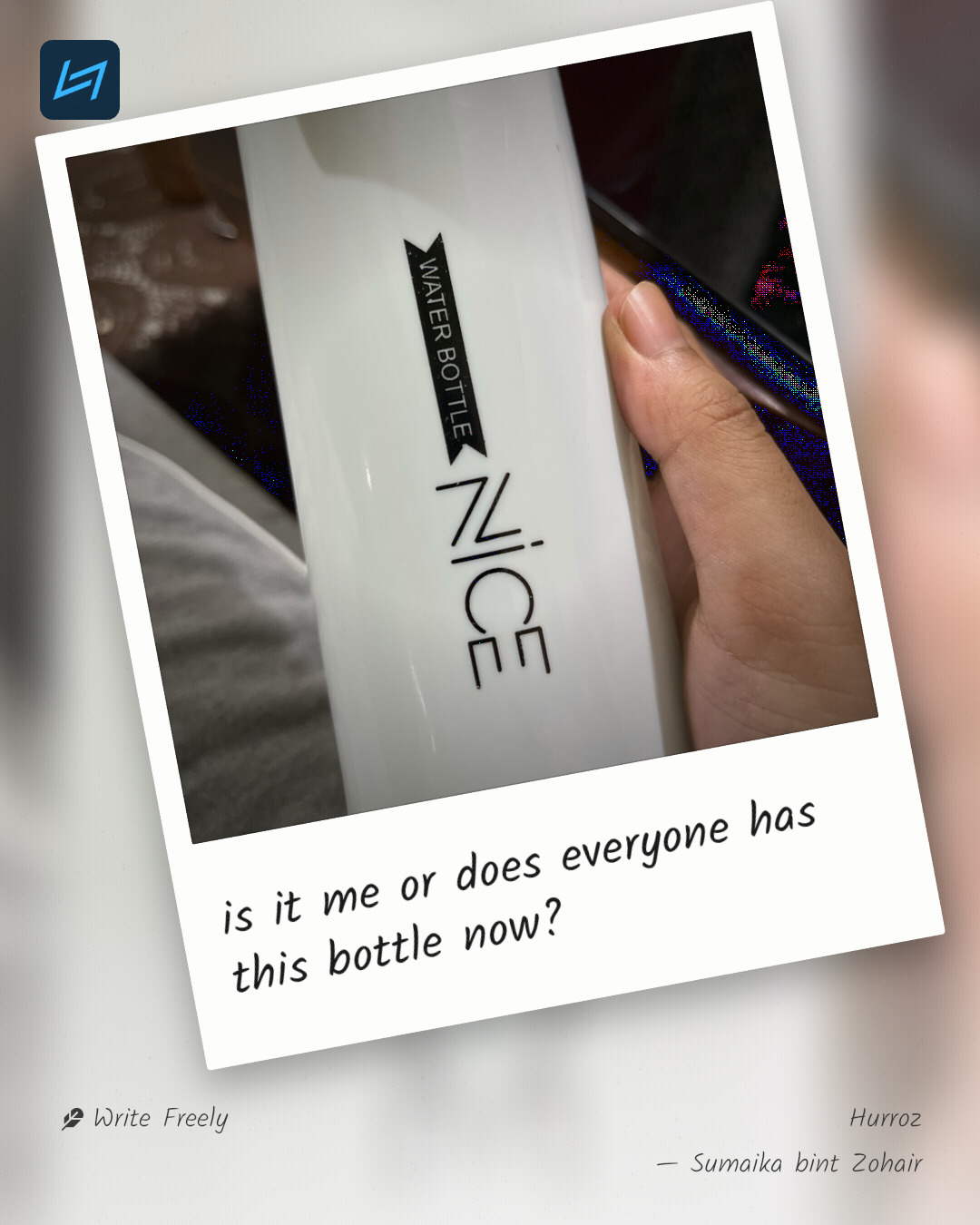 is it me or does everyone has this bottle now?