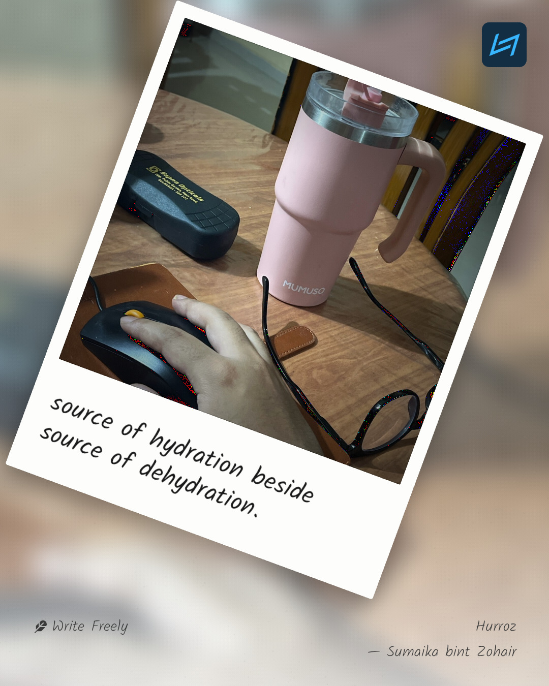 source of hydration beside source of dehydration.