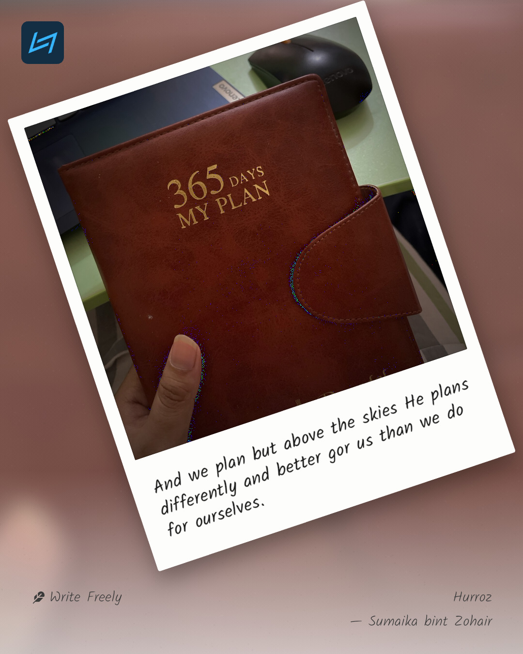 And we plan but above the skies He plans differently and better gor us than we do for ourselves.