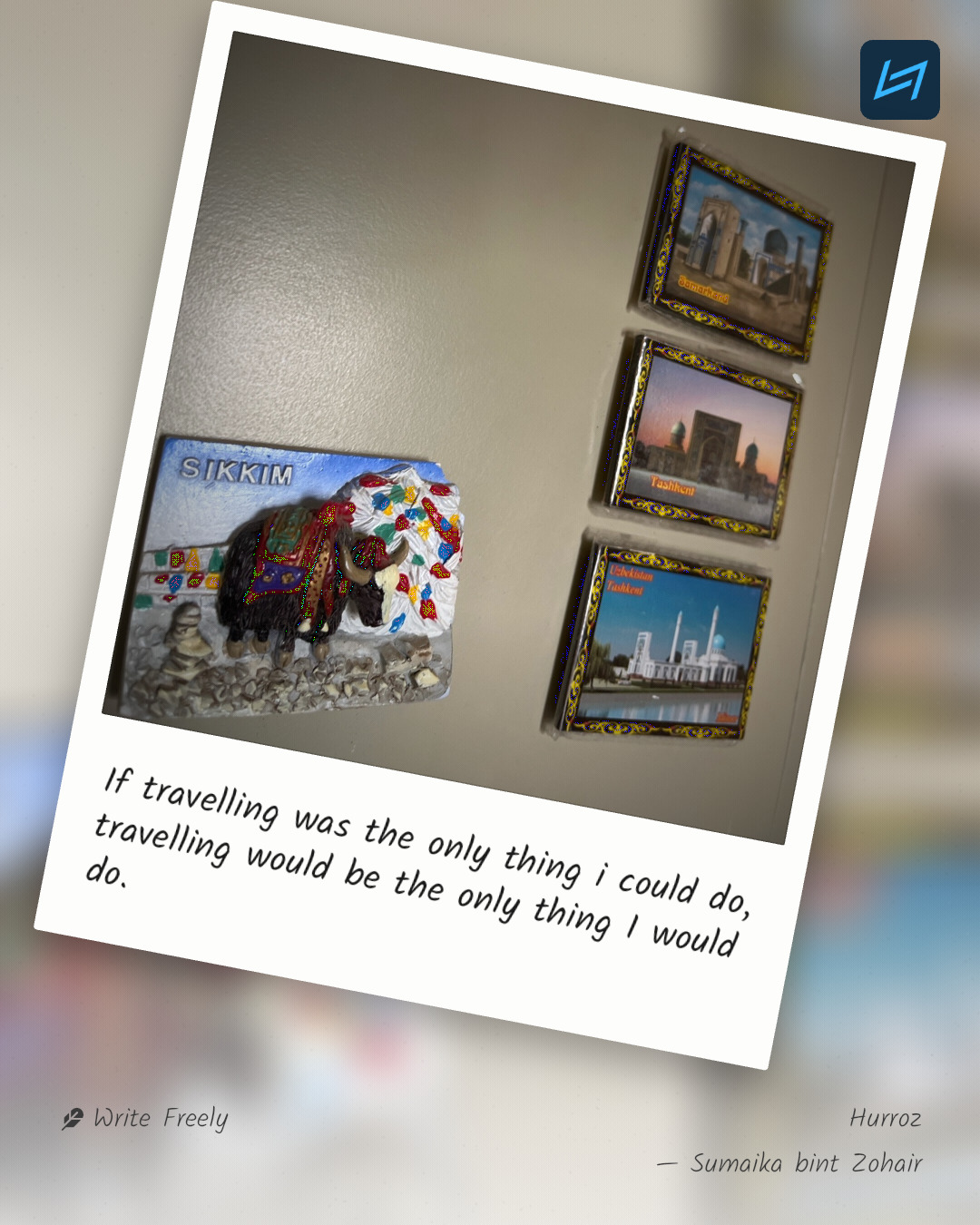 If travelling was the only thing i could do, travelling would be the only thing I would do.