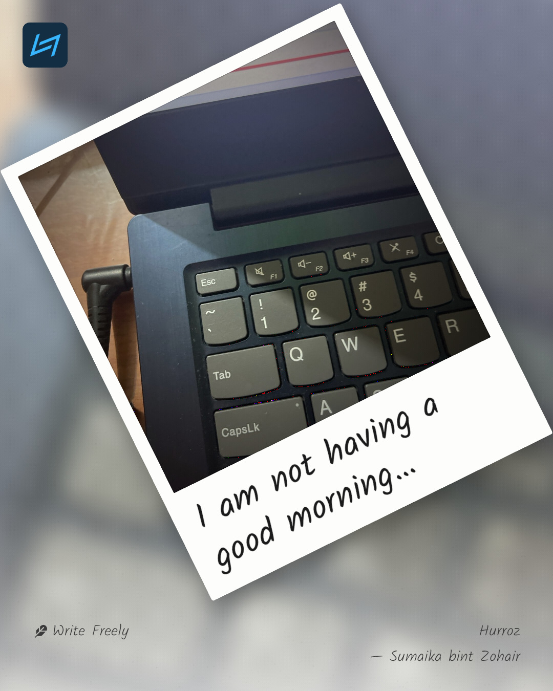 I am not having a good morning…