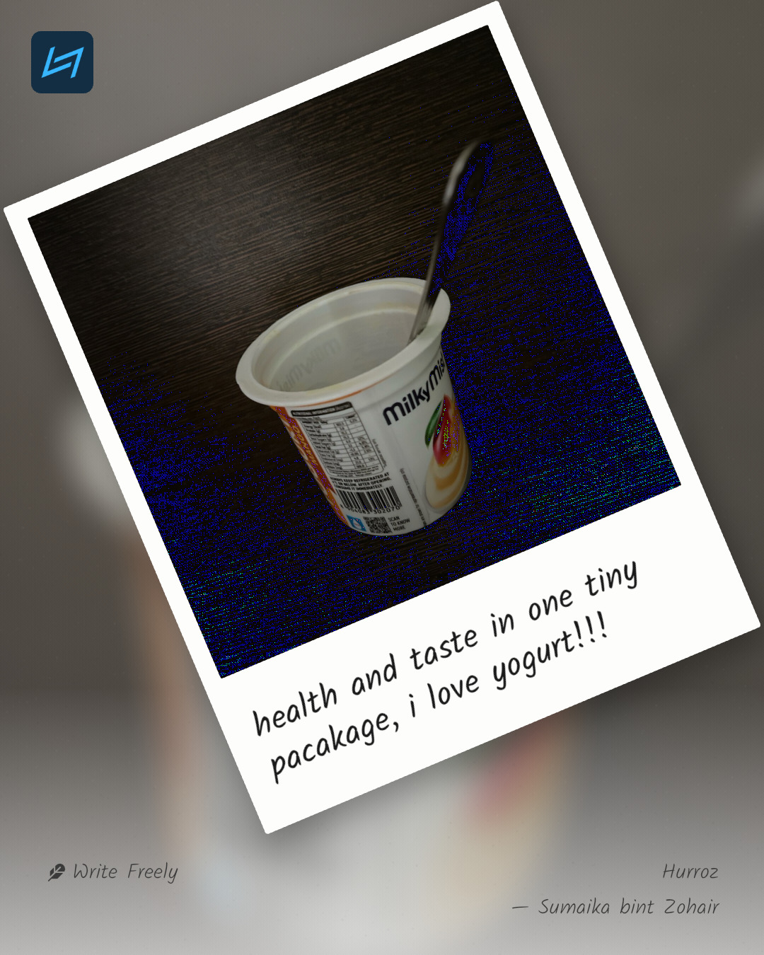 health and taste in one tiny pacakage, i love yogurt!!!