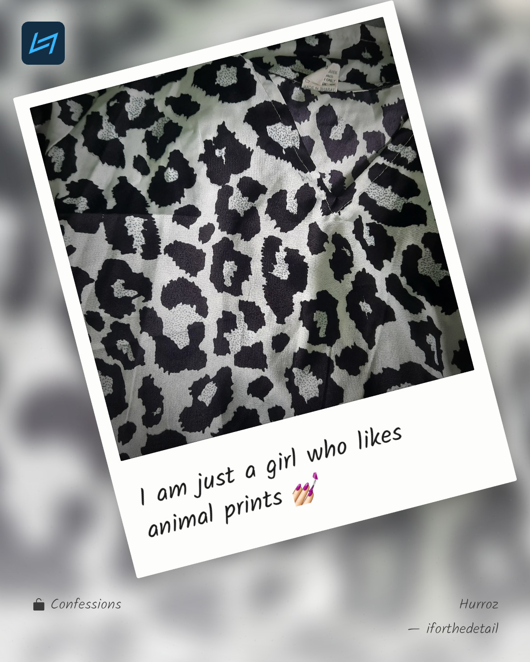 I am just a girl who likes animal prints 💅🏻