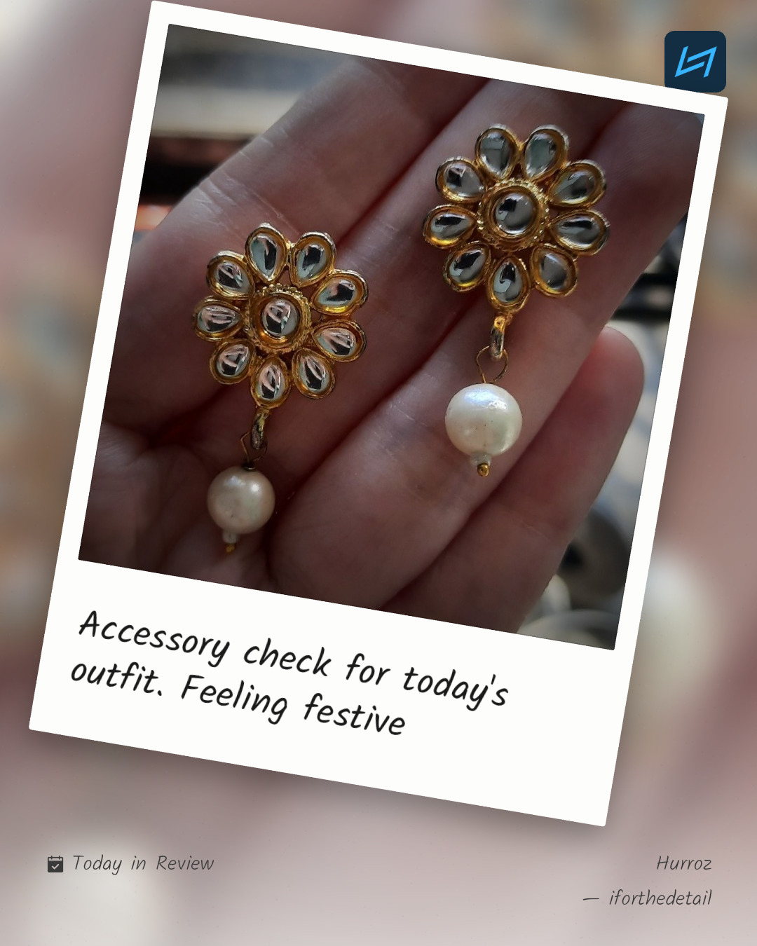 Accessory check for today's outfit. Feeling festive