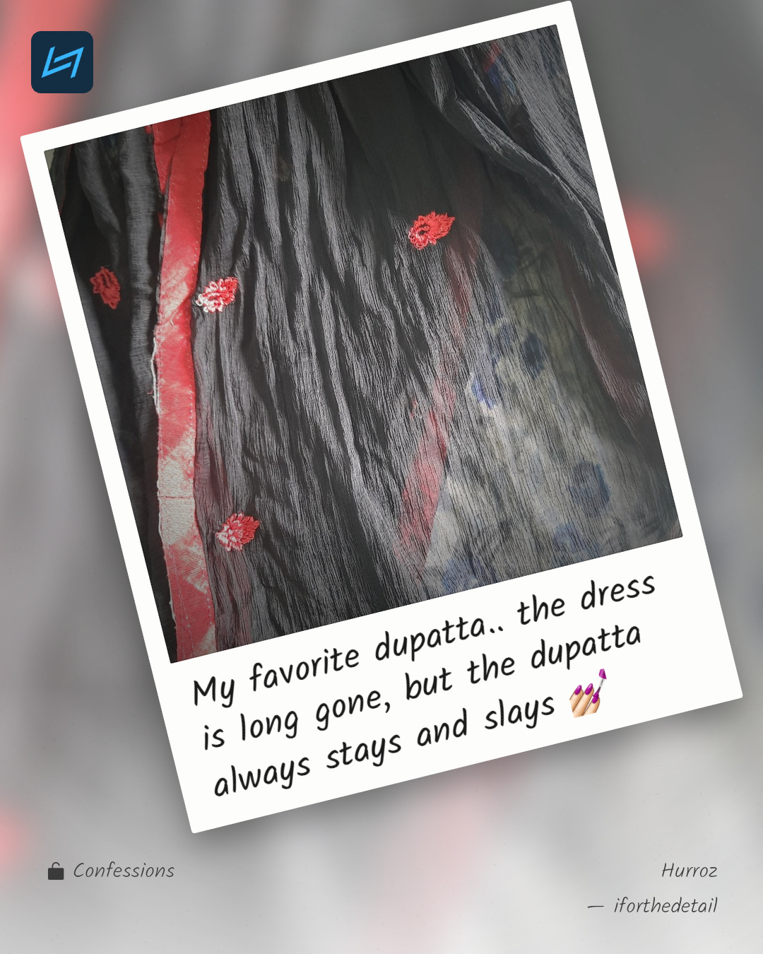 My favorite dupatta.. the dress is long gone, but the dupatta always stays and slays 💅🏻