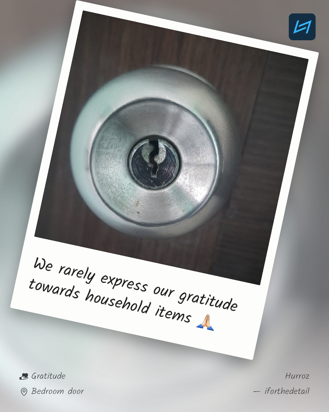 We rarely express our gratitude towards household items 🙏🏻