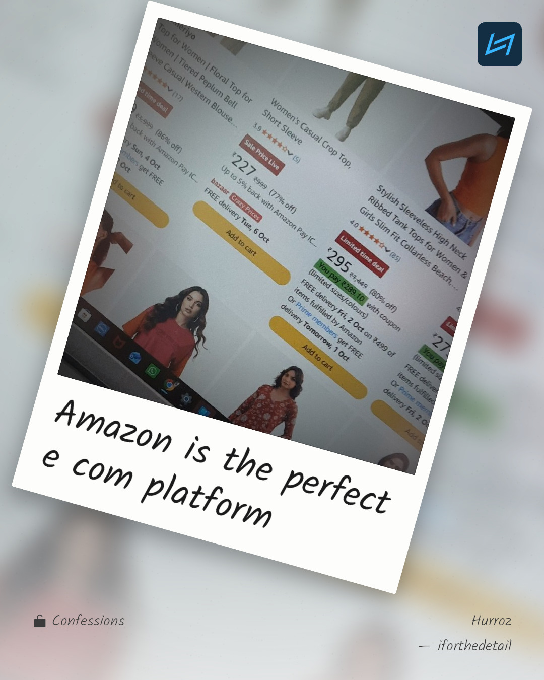 Amazon is the perfect e com platform