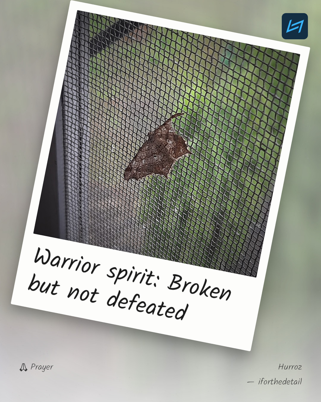 Warrior spirit: Broken but not defeated