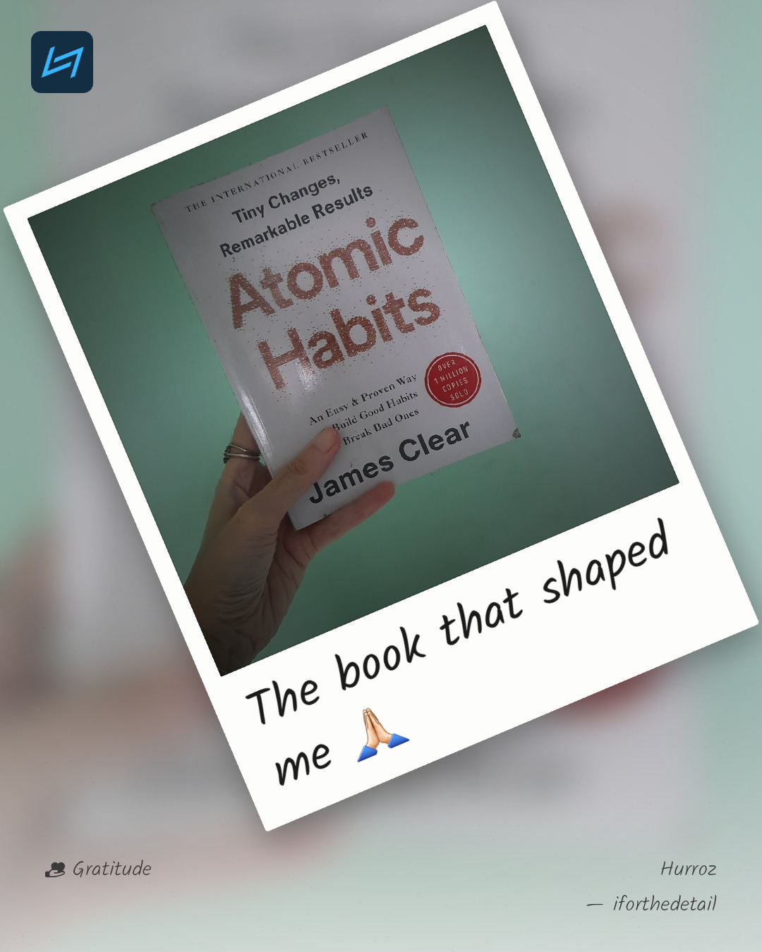 The book that shaped me 🙏🏻