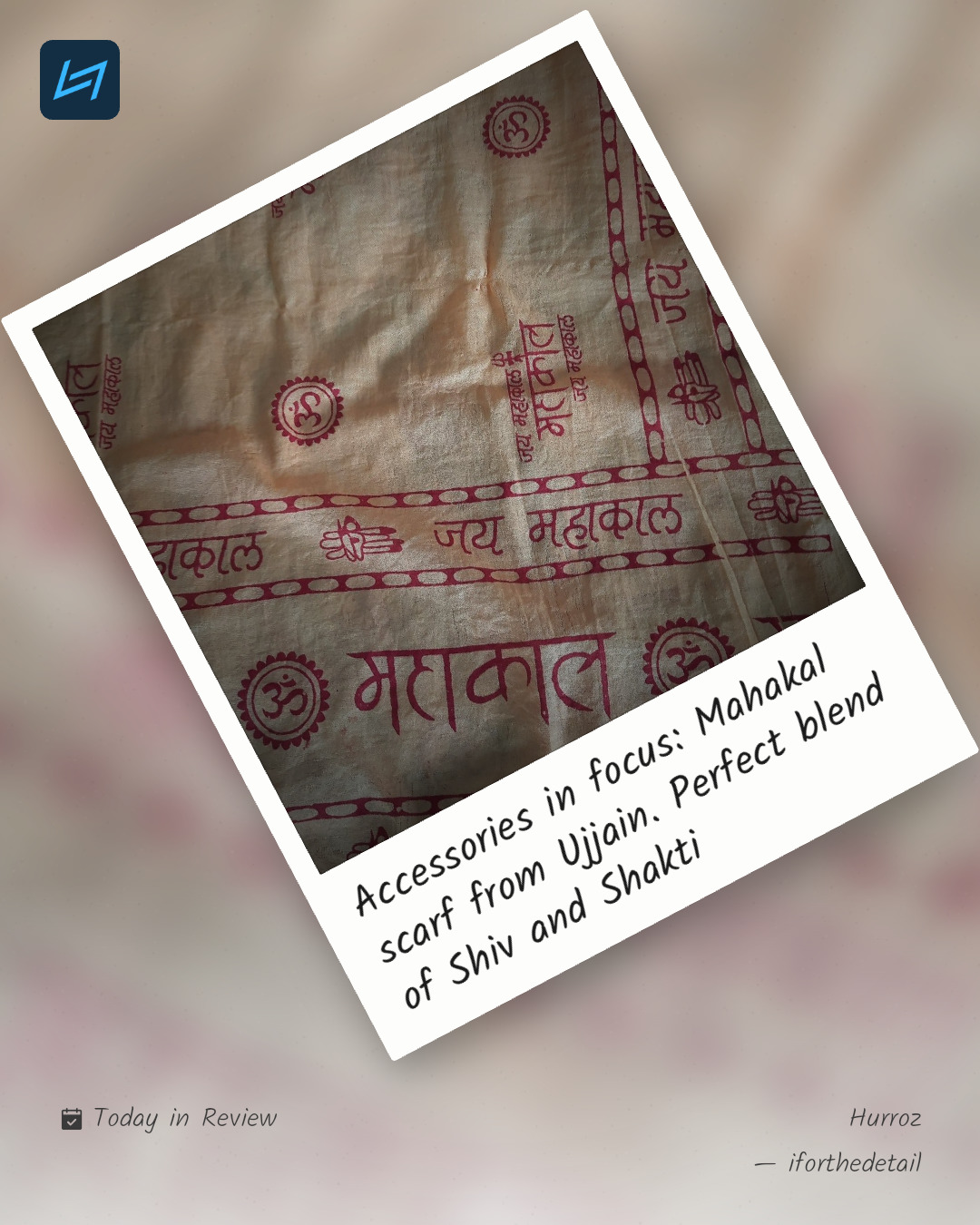Accessories in focus: Mahakal scarf from Ujjain. Perfect blend of Shiv and Shakti