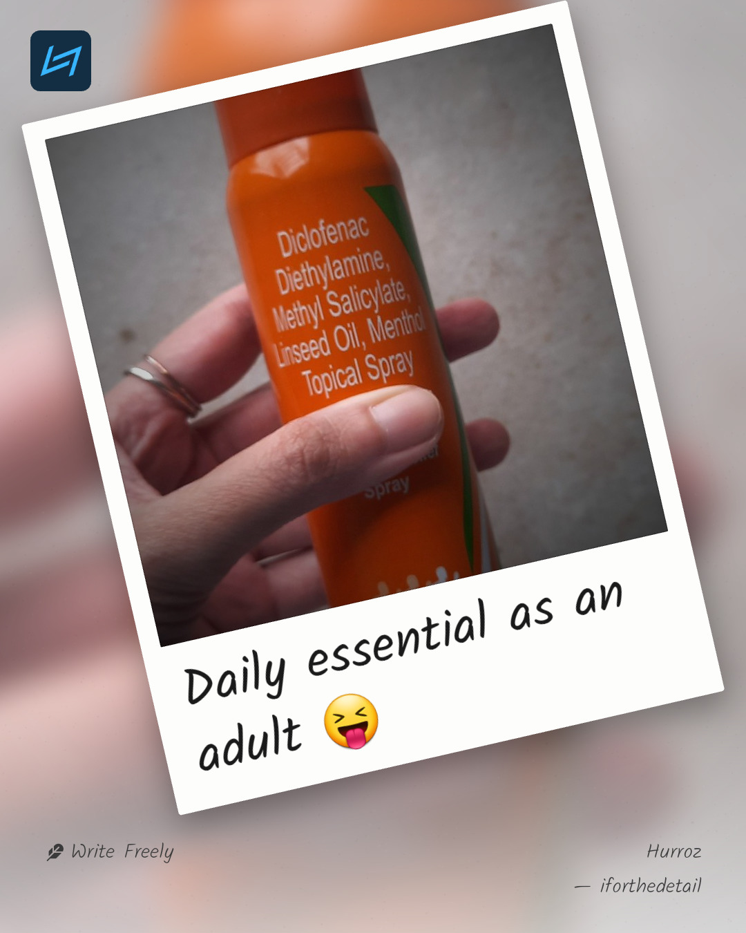 Daily essential as an adult 😝