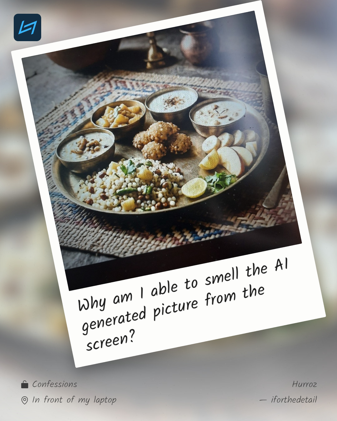 Why am I able to smell the AI generated picture from the screen?
