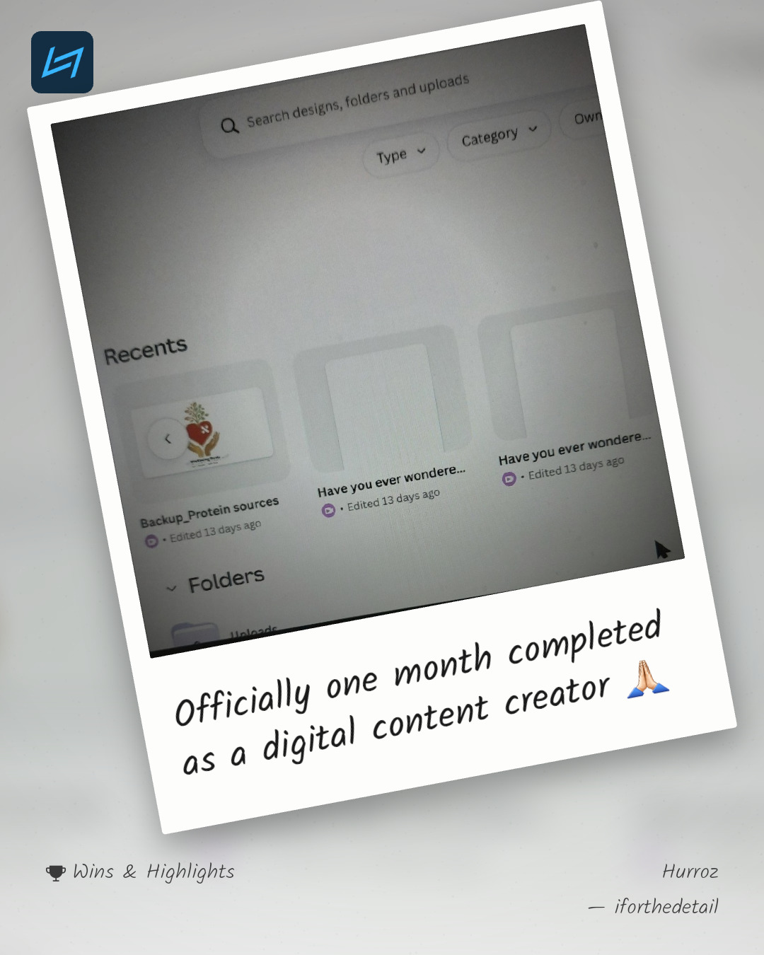 Officially one month completed as a digital content creator 🙏🏻
