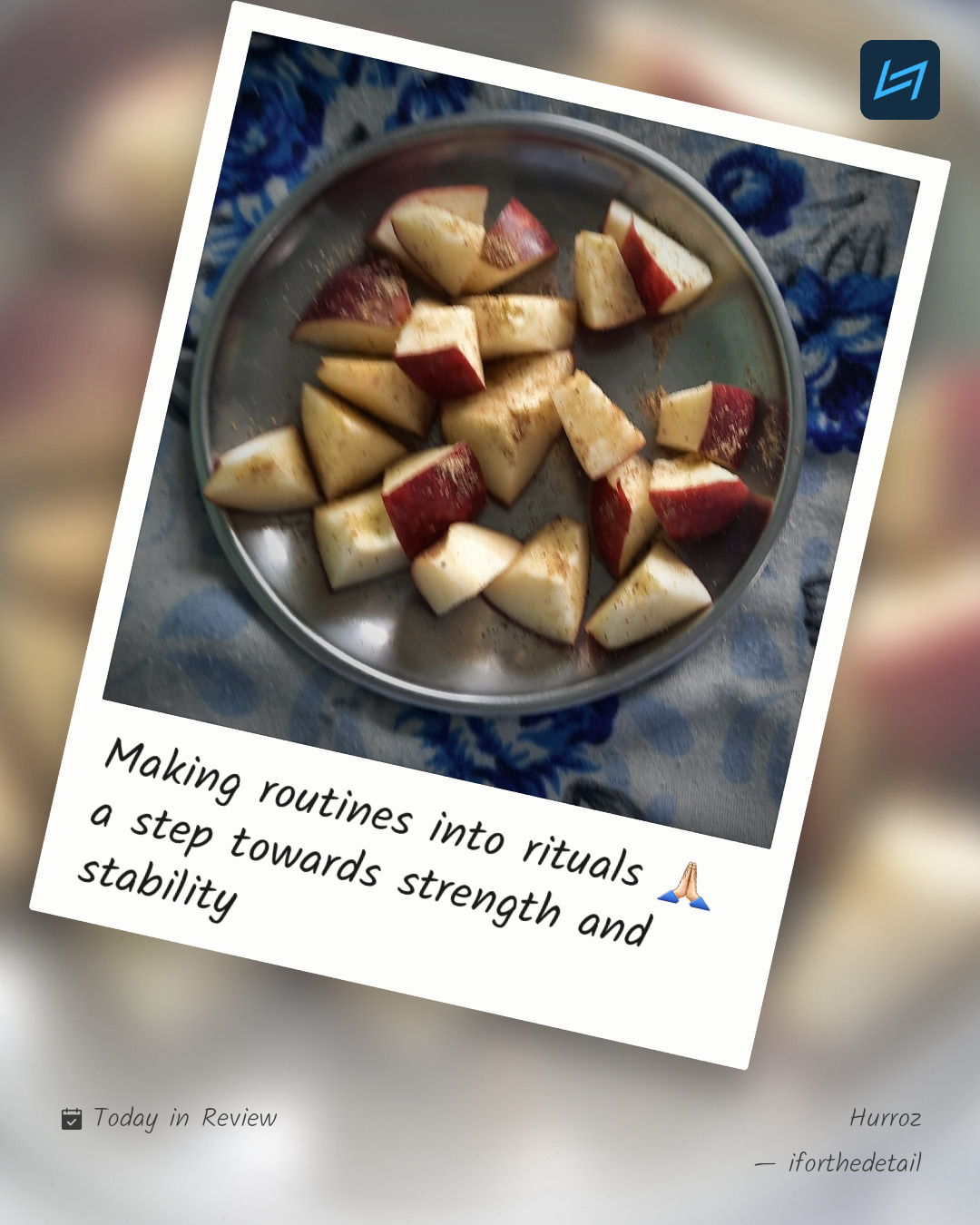 Making routines into rituals 🙏🏻 a step towards strength and stability