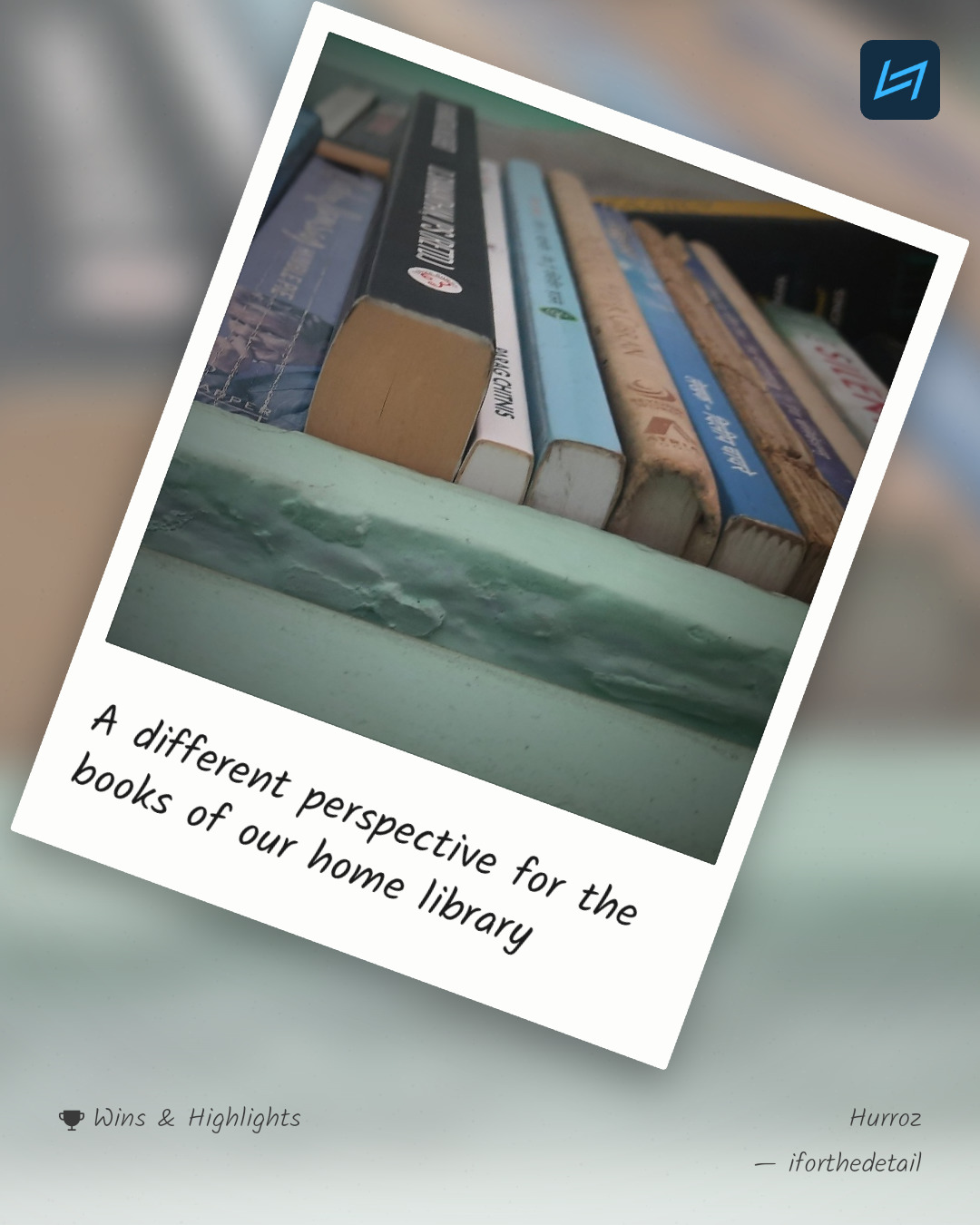 A different perspective for the books of our home library