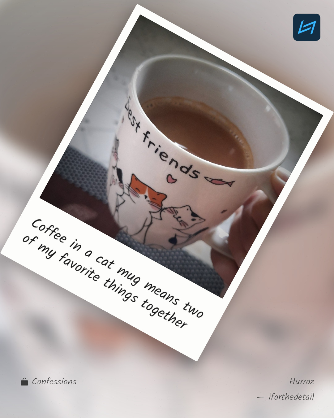 Coffee in a cat mug means two of my favorite things together