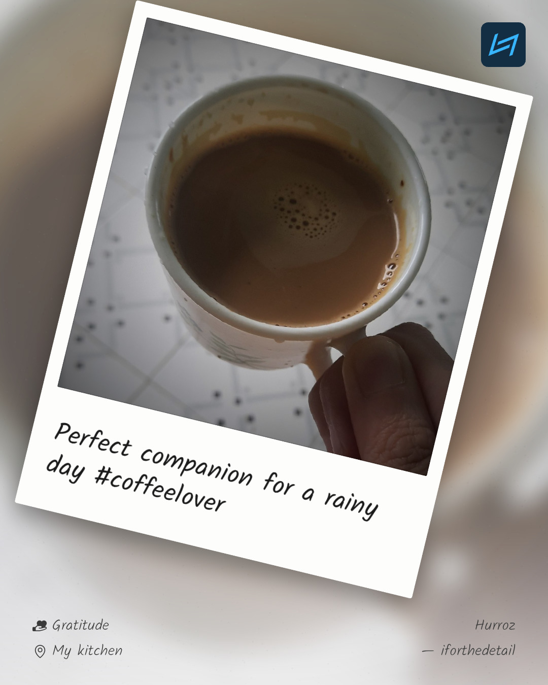 Perfect companion for a rainy day #coffeelover