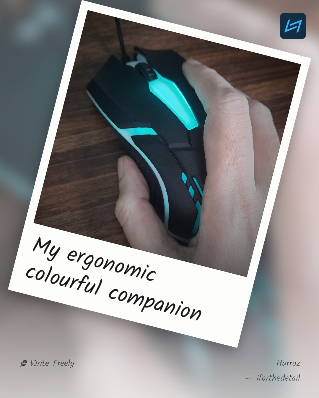 My ergonomic colourful companion