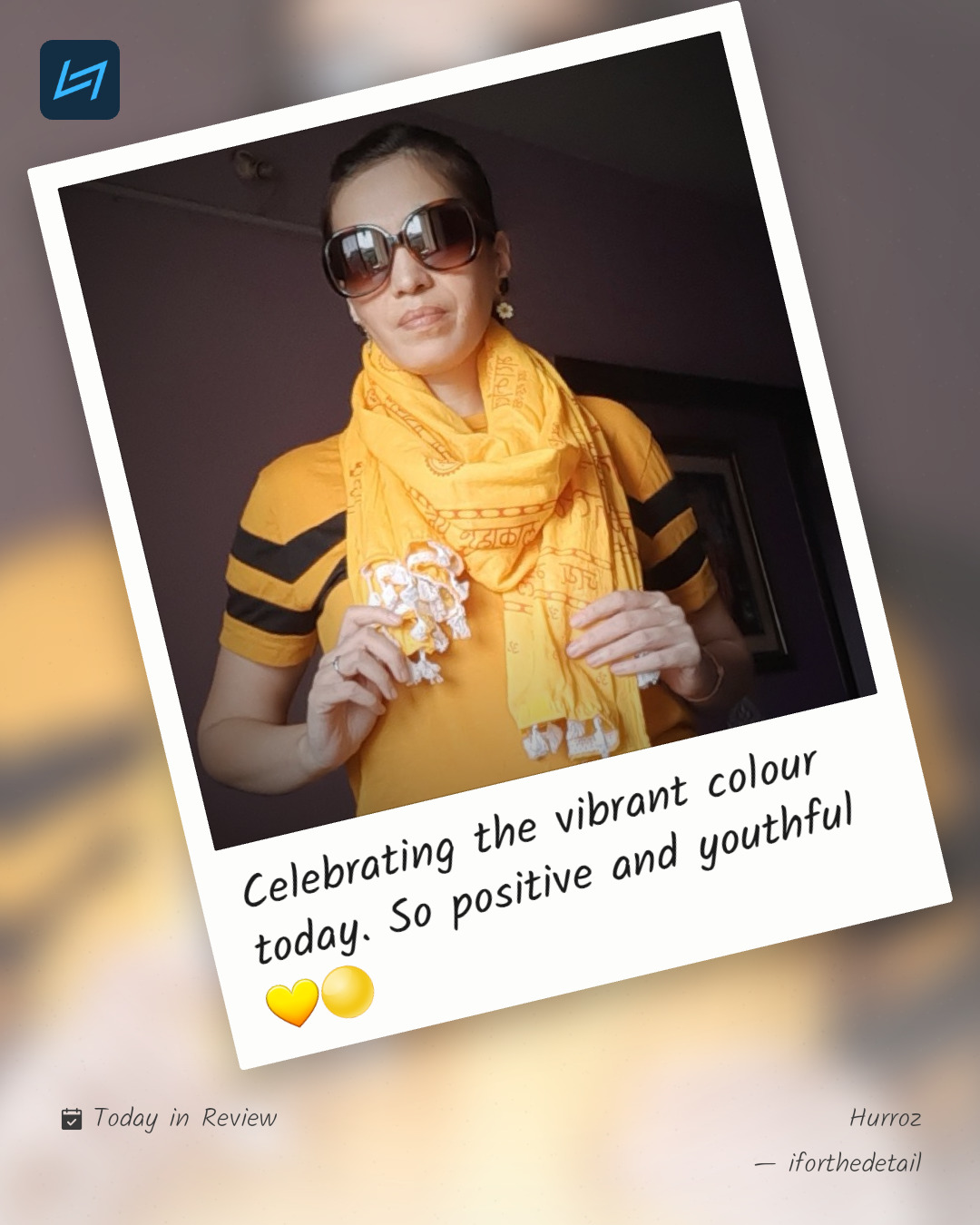 Celebrating the vibrant colour today. So positive and youthful 💛🟡