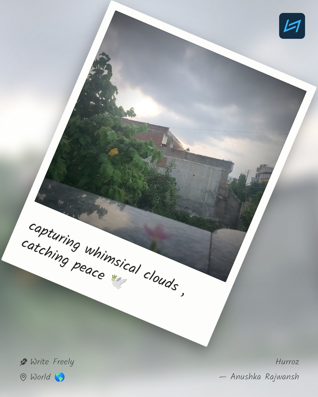 capturing whimsical clouds , catching peace 🕊️