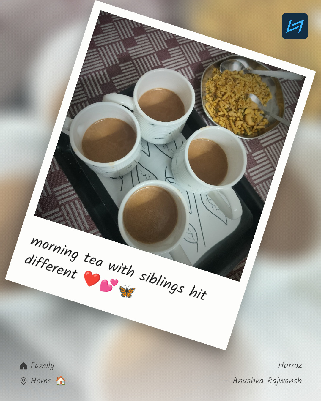morning tea with siblings hit different ❤️💕🦋