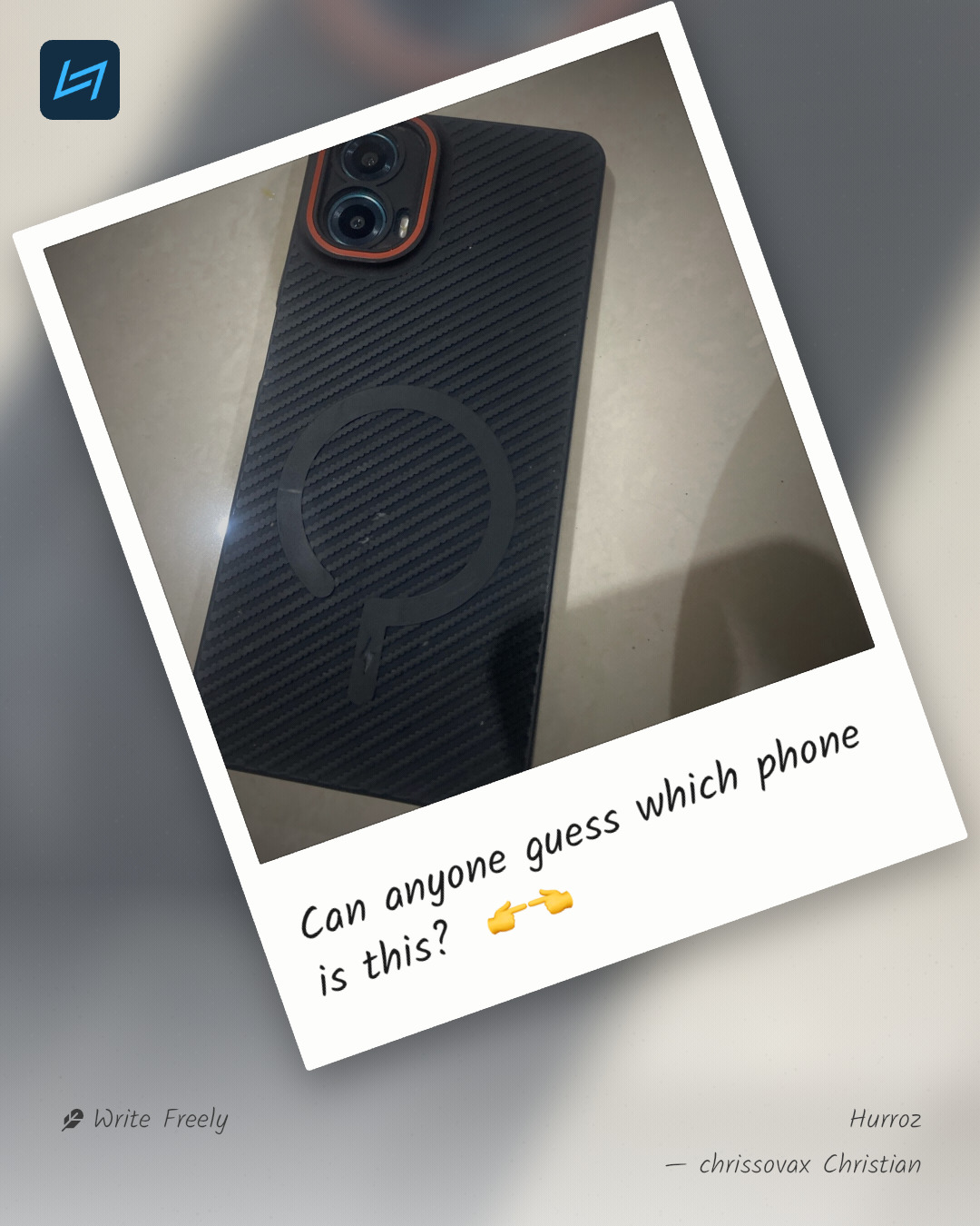 Can anyone guess which phone is this? 👉👈