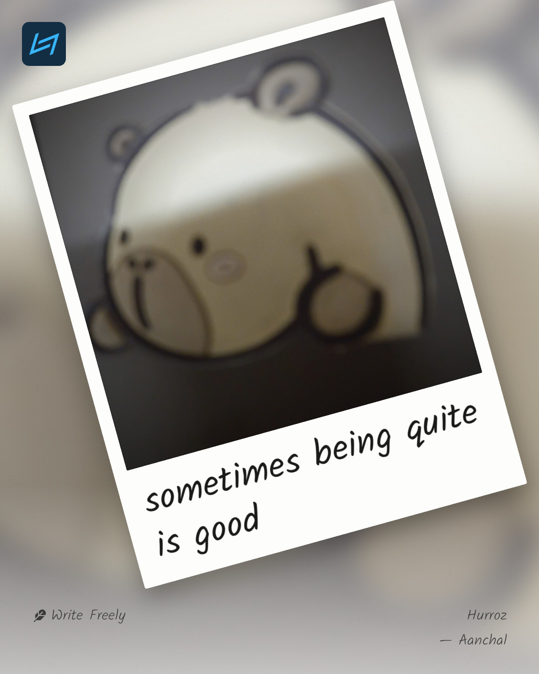 sometimes being quite is good