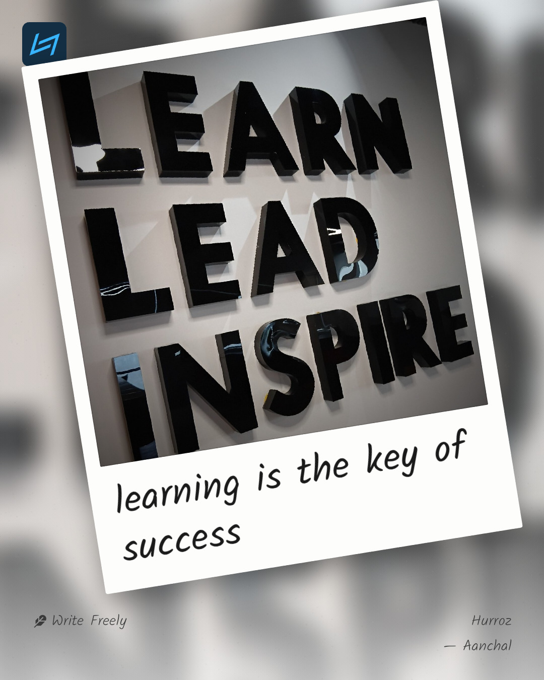 learning is the key of success