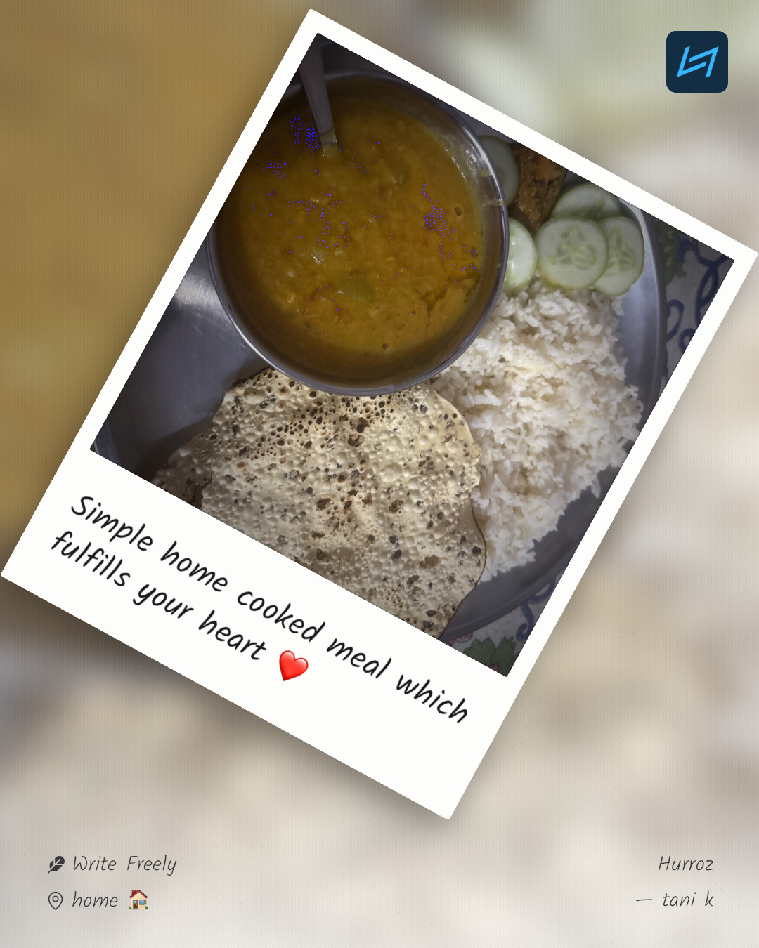 Simple home cooked meal which fulfills your heart ❤️