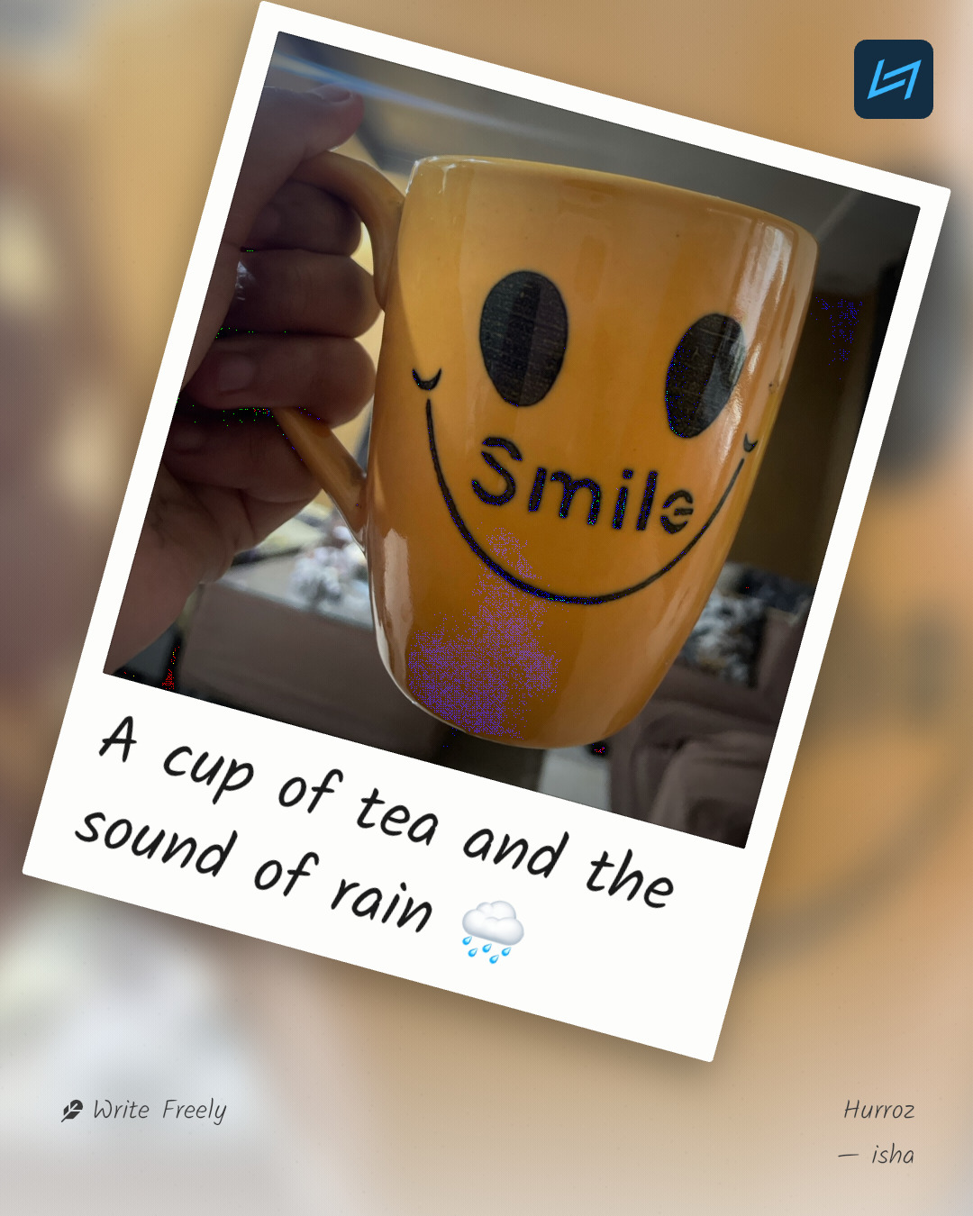A cup of tea and the sound of rain 🌧️