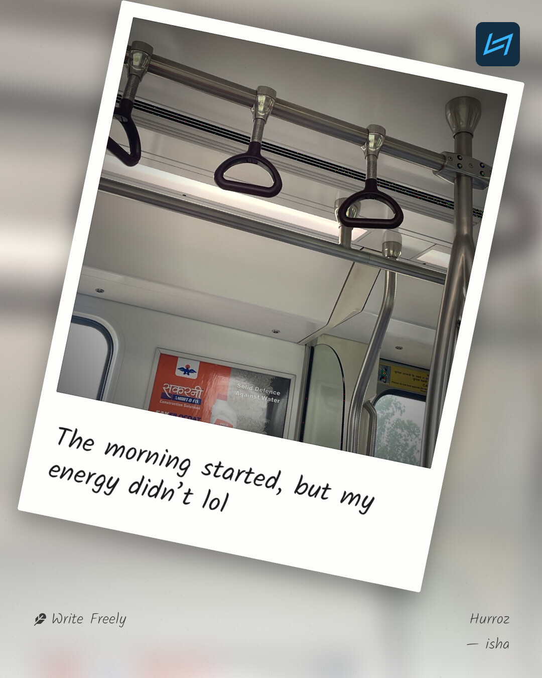 The morning started, but my energy didn’t lol