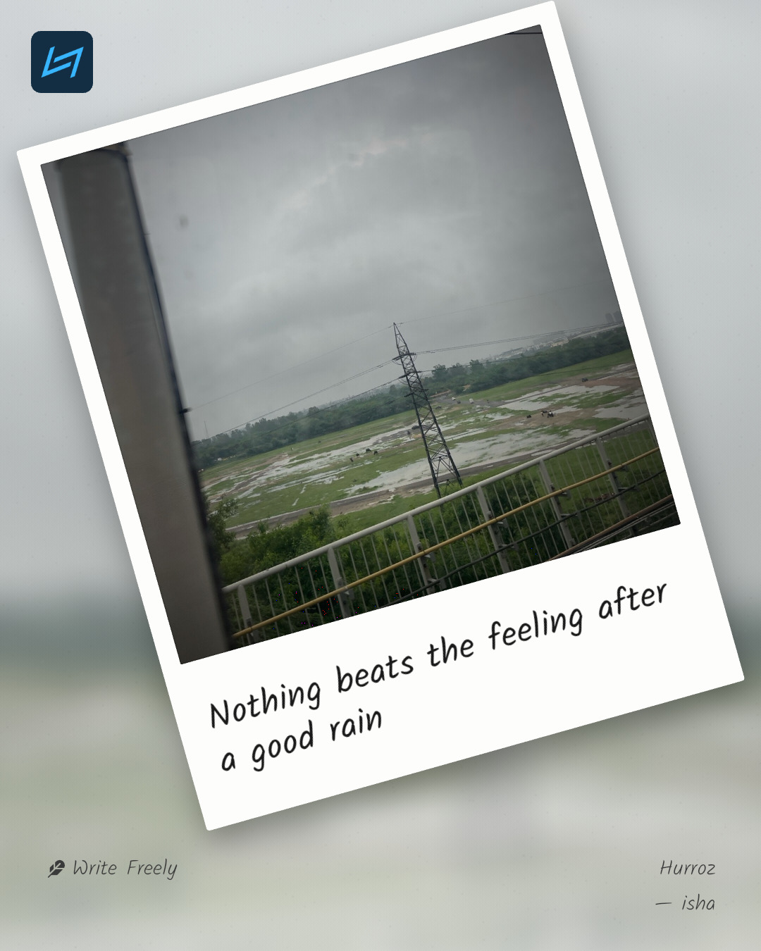 Nothing beats the feeling after a good rain